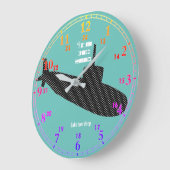 Horloge Mur Acrylique Submariner (Angle)