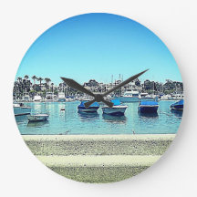 Horloge Mur Balboa Island Photo personnelle Plage 