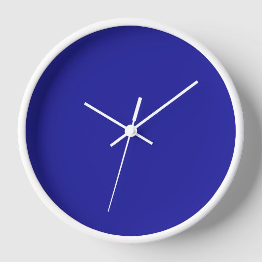 Horloge Mur bleu Cobalt (Recto)