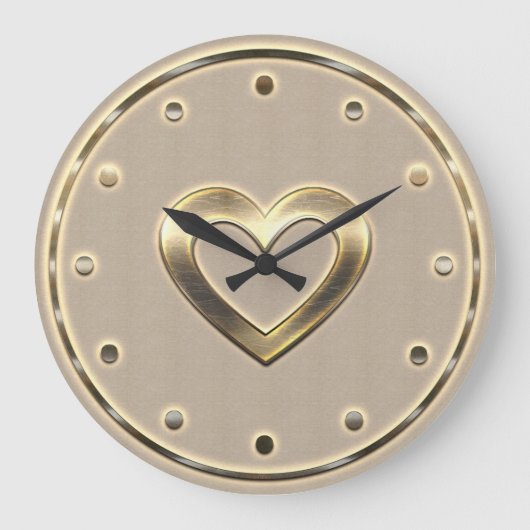 Horloge Mur Coeur D'Or (Recto)