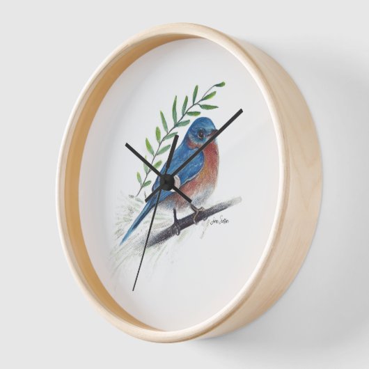 Horloge Mur de décoration intérieure Bluebird (Angle)