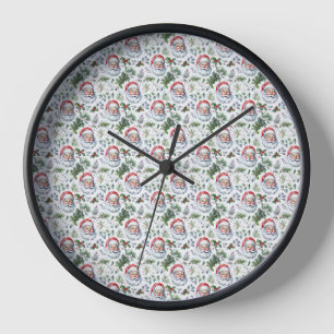 Horloge Mur de Père Noël Smile