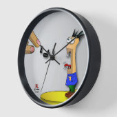 Horloge Mur De Zot Numéro 3 - Message (Angle)
