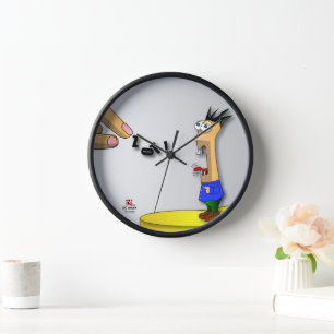 Horloge Mur De Zot Numéro 3 - Message