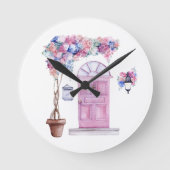 Horloge Mur, Horloge Mur Acrylique Ronde 8", (Recto)