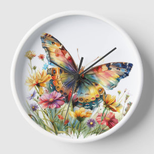 Horloge Mur papillon