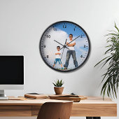 Horloge Mur photo Décontracté personnalisé moderne
