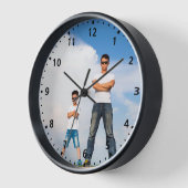 Horloge Mur photo Décontracté personnalisé moderne (Angle)
