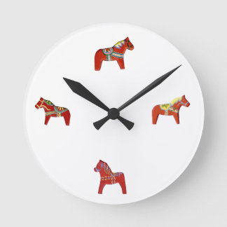 Horloge Mur Rouge Dala Horloge