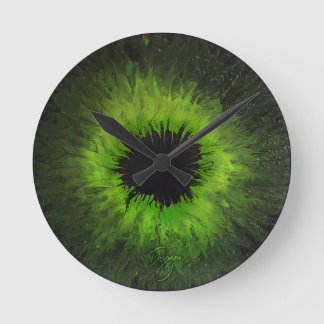 Horloge Mur Vert Iris