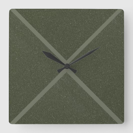 Horloge Mur X-Motif Vert Moss (Recto)