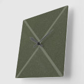 Horloge Mur X-Motif Vert Moss (Angle)