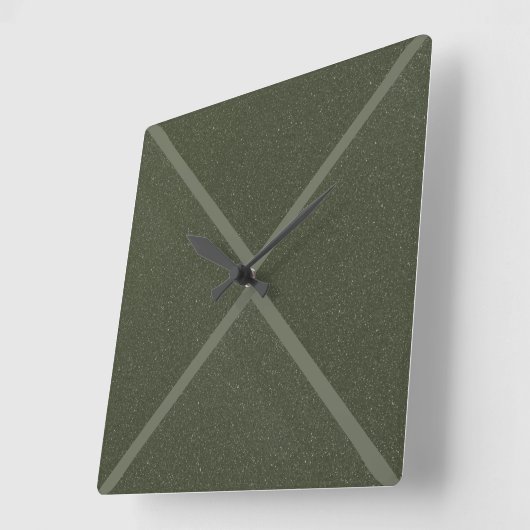 Horloge Mur X-Motif Vert Moss (Angle)