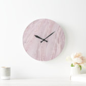 Horloge mural acrylique rose délicate (Maison)