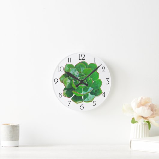 Horloge mural Succulente Rosette (Maison)