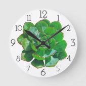 Horloge mural Succulente Rosette (Recto)