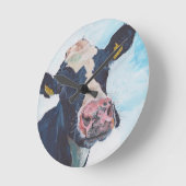 Horloge murale - 0254 Vache friésienne irlandaise (Angle)