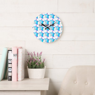 Horloge murale 10 rond cadre en bois blanc main no