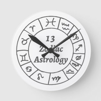 Horloge murale 13 Astrologie zodiaque