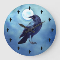 Horloge murale 13-Crows bleu acrylique