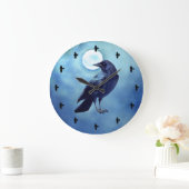 Horloge murale 13-Crows bleu acrylique (Maison)