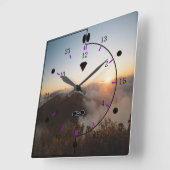 Horloge murale 24 heures (Angle)