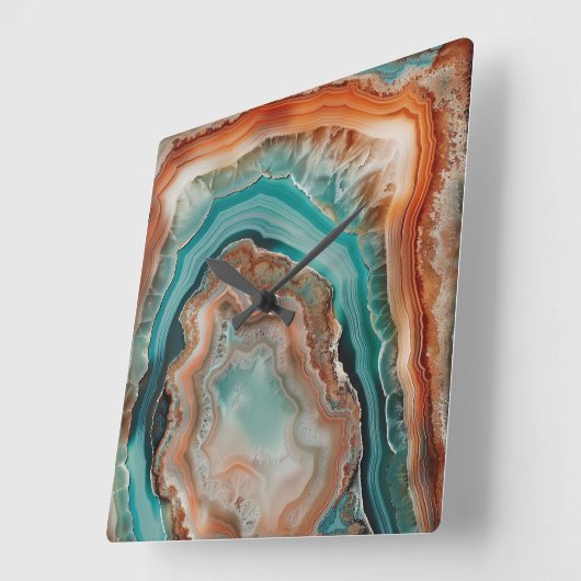 Horloge murale 3 D Agate (Angle)