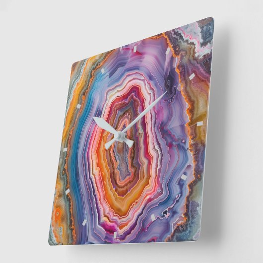 Horloge murale 3 D Agate (Angle)