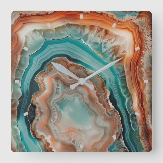 Horloge murale 3 D Agate (Recto)
