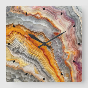 Horloge murale 3 D Agate