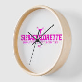 Horloge murale 512Bachelorette | Fête de mariage (Angle)