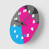 Horloge murale 80s géométrique (Angle)