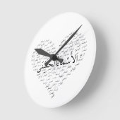 Horloge murale : 99 noms d'Allah (arabe) (Angle)