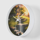 Horloge murale à aiguilles (Angle)