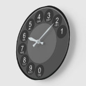 Horloge murale à cadran de téléphone rétro (Angle)