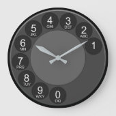 Horloge murale à cadran de téléphone rétro (Recto)