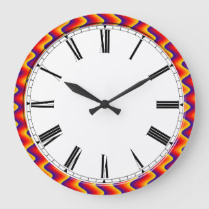horloge murale à chiffres romains de style classiq