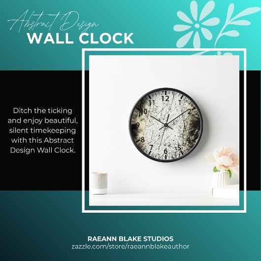 Horloge murale à design abstrait