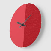 Horloge murale à double finition rouge tomate frac (Angle)