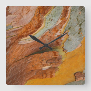 Horloge murale à écorce d'arbre
