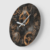 Horloge murale à engrenages Steampunk (Angle)