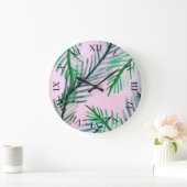Horloge murale à feuilles (Maison)