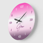 Horloge Murale à Gradient Lumineux Intemporel (Angle)
