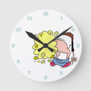 Horloge murale à la semelle