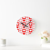 Horloge Murale à Motif de Cœur Moderne - Rouge et  (Maison)