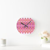 Horloge murale à motif rose (Maison)
