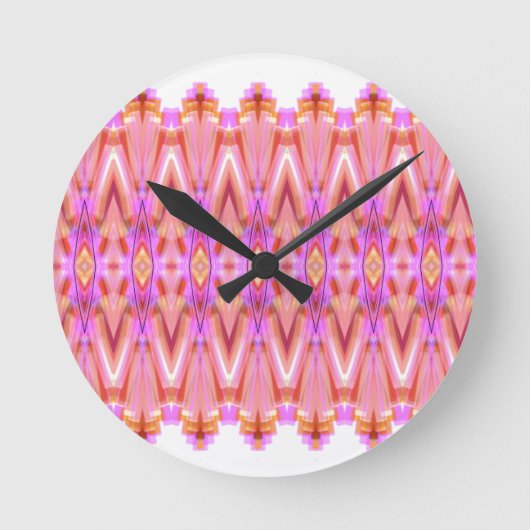 Horloge murale à motif rose (Recto)