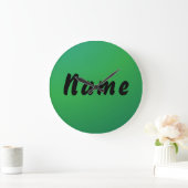 Horloge murale à nom personnalisé (Maison)