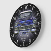 Horloge murale à quartz 1956 Chevrolet Bel-Air (Angle)