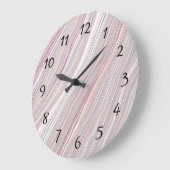 Horloge murale à rayures verticales abstraites mod (Angle)